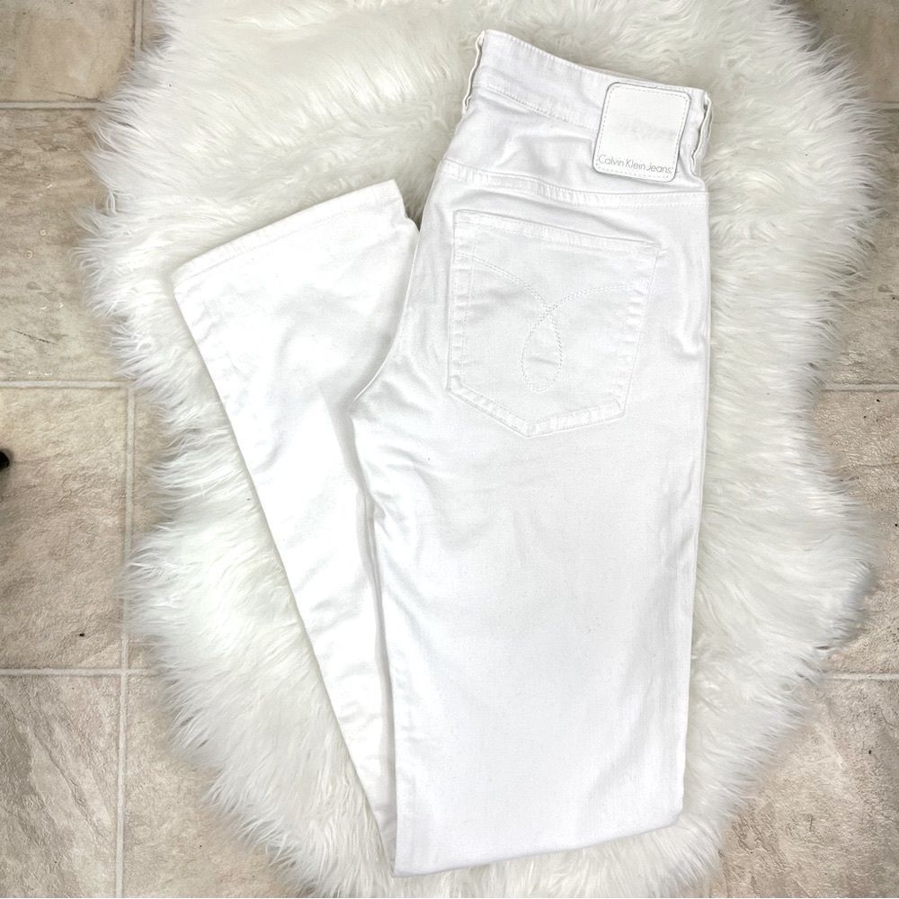 Calvin Klein | white jeans regular slim fit 31x43